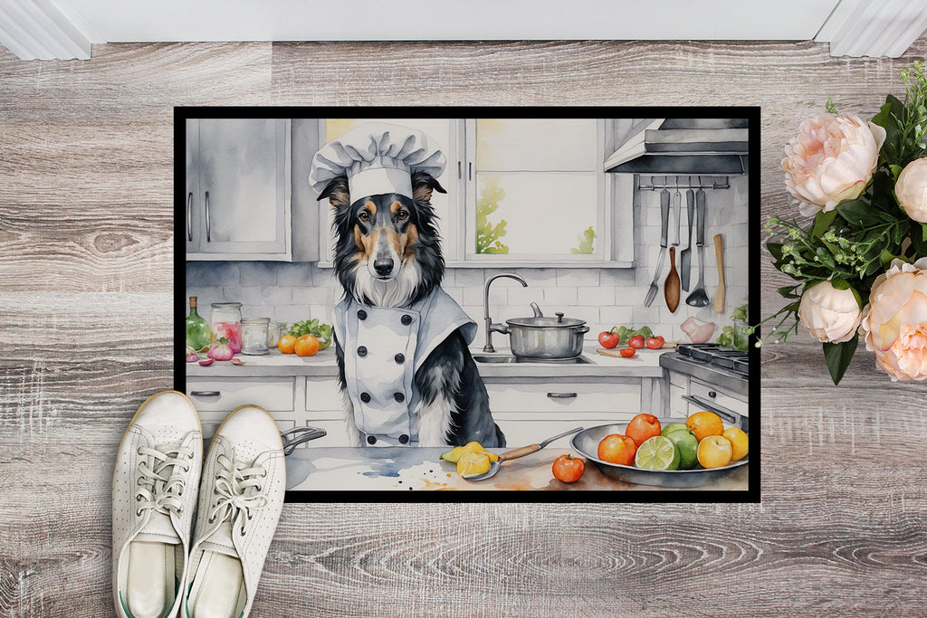 Borzoi The Chef Doormat Indoor Outdoor 18H X 27W Front Door Mat Rugs for Entryway, Non Slip Washable