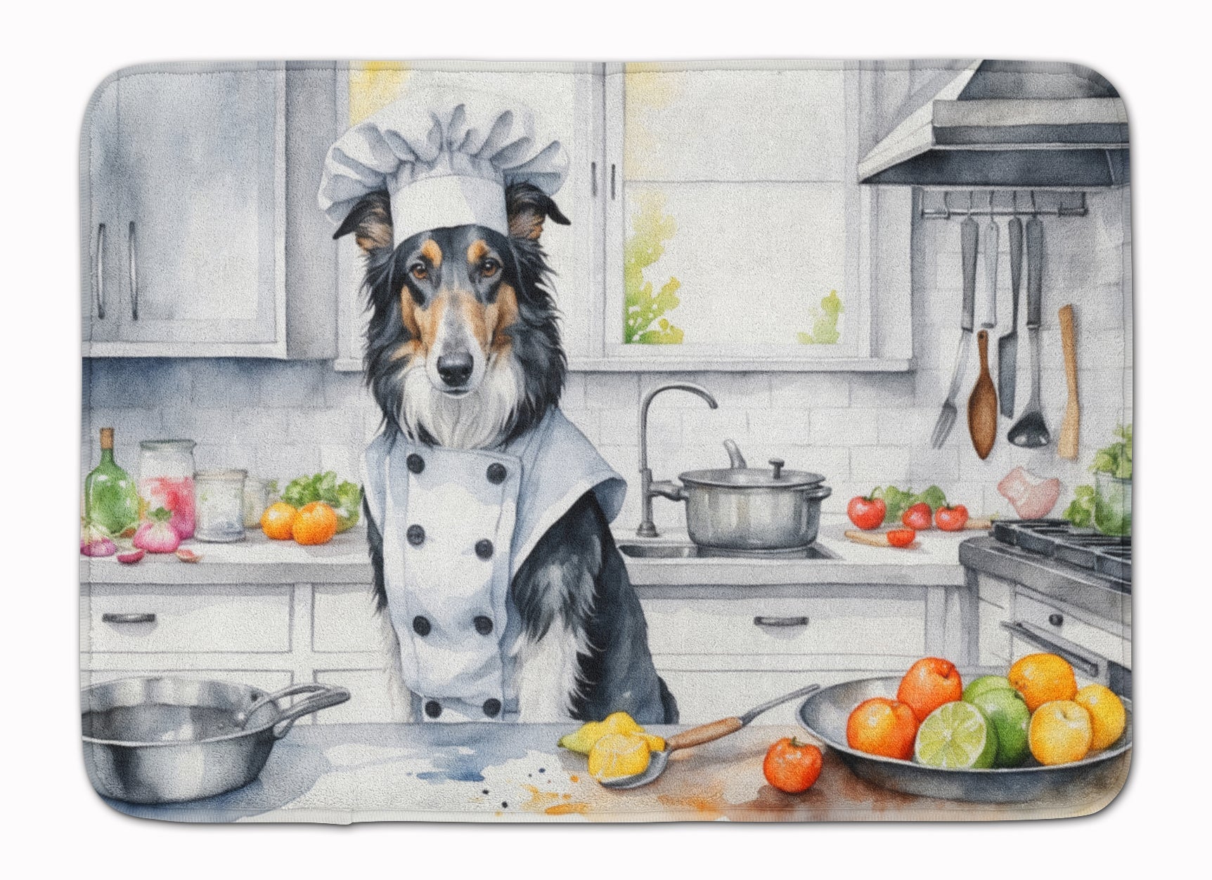 Borzoi The Chef Memory Foam Kitchen Mat Machine Washable Anti-Fatigue Cushion Comfort Bath or Kitchen Rug