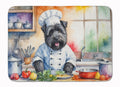 Bouvier des Flandres The Chef Memory Foam Kitchen Mat Machine Washable Anti-Fatigue Cushion Comfort Bath or Kitchen Rug