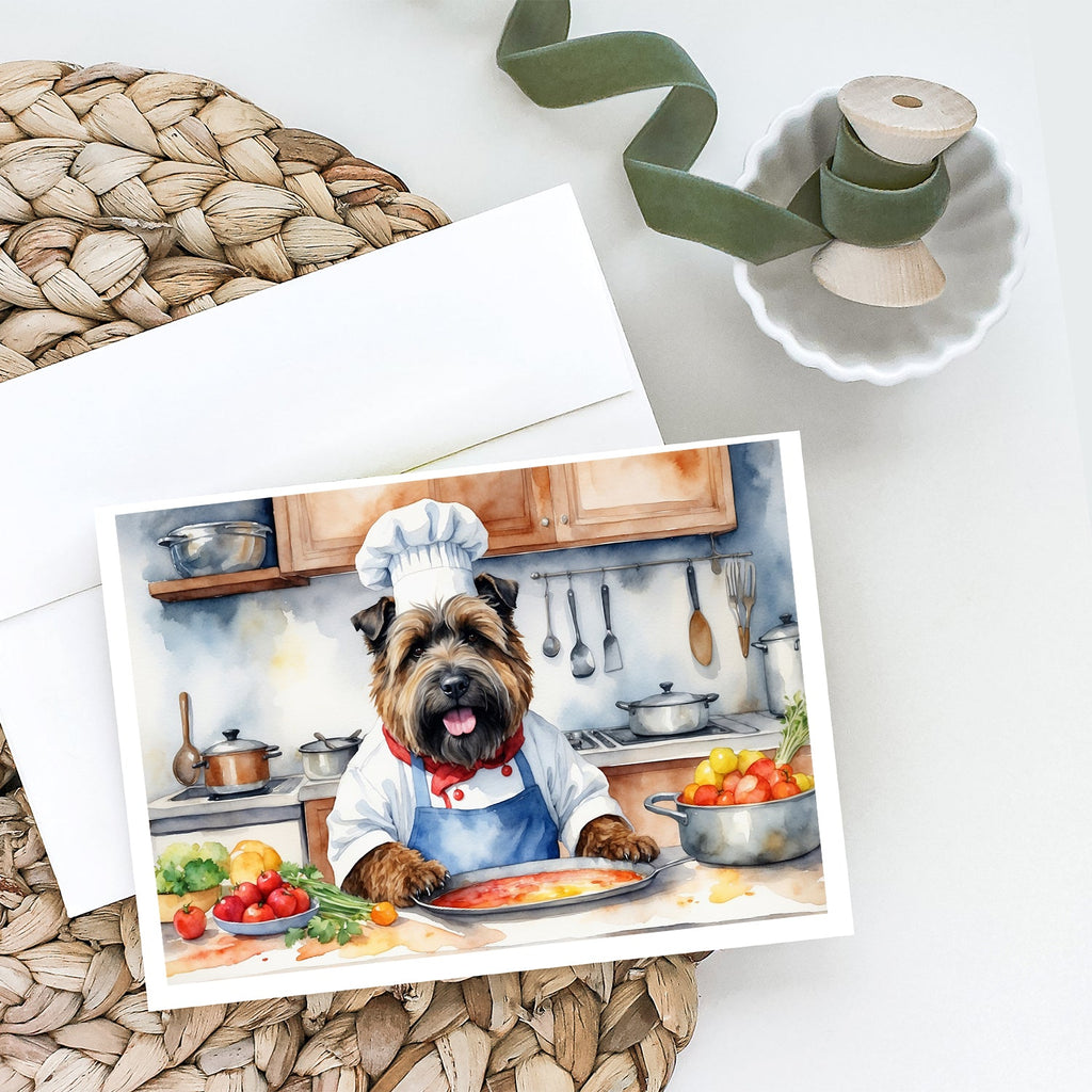 Bouvier des Flandres The Chef Greeting Cards Pack of 8 Blank Cards with Envelopes Whimsical A7 Size 5x7