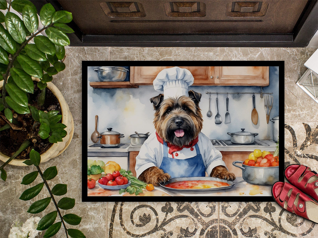 Bouvier des Flandres The Chef Doormat Indoor Outdoor 24H X 36W Front Door Mat Rugs for Entryway, Non Slip Washable Low Pile,