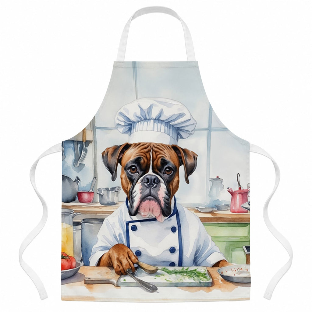 Boxer The Chef Apron Cooking Kitchen Server Baking Crafts Gardening for Adult Women Men, Unisex, Large, Multicolor