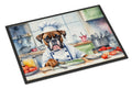 Boxer The Chef Doormat Indoor Outdoor 18H X 27W Front Door Mat Rugs for Entryway, Non Slip Washable