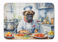 Bullmastiff The Chef Memory Foam Kitchen Mat Machine Washable Anti-Fatigue Cushion Comfort Bath or Kitchen Rug