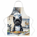 Cairn Terrier The Chef Apron Cooking Kitchen Server Baking Crafts Gardening for Adult Women Men, Unisex, Large, Multicolor