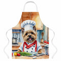 Cairn Terrier The Chef Apron Cooking Kitchen Server Baking Crafts Gardening for Adult Women Men, Unisex, Large, Multicolor