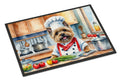 Cairn Terrier The Chef Doormat Indoor Outdoor 24H X 36W Front Door Mat Rugs for Entryway, Non Slip Washable Low Pile,