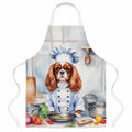 Cavalier Spaniel The Chef Apron Cooking Kitchen Server Baking Crafts Gardening for Adult Women Men, Unisex, Large, Multicolor