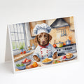 Chesapeake Bay Retriever The Chef Greeting Cards Pack of 8 Blank Cards with Envelopes Whimsical A7 Size 5x7