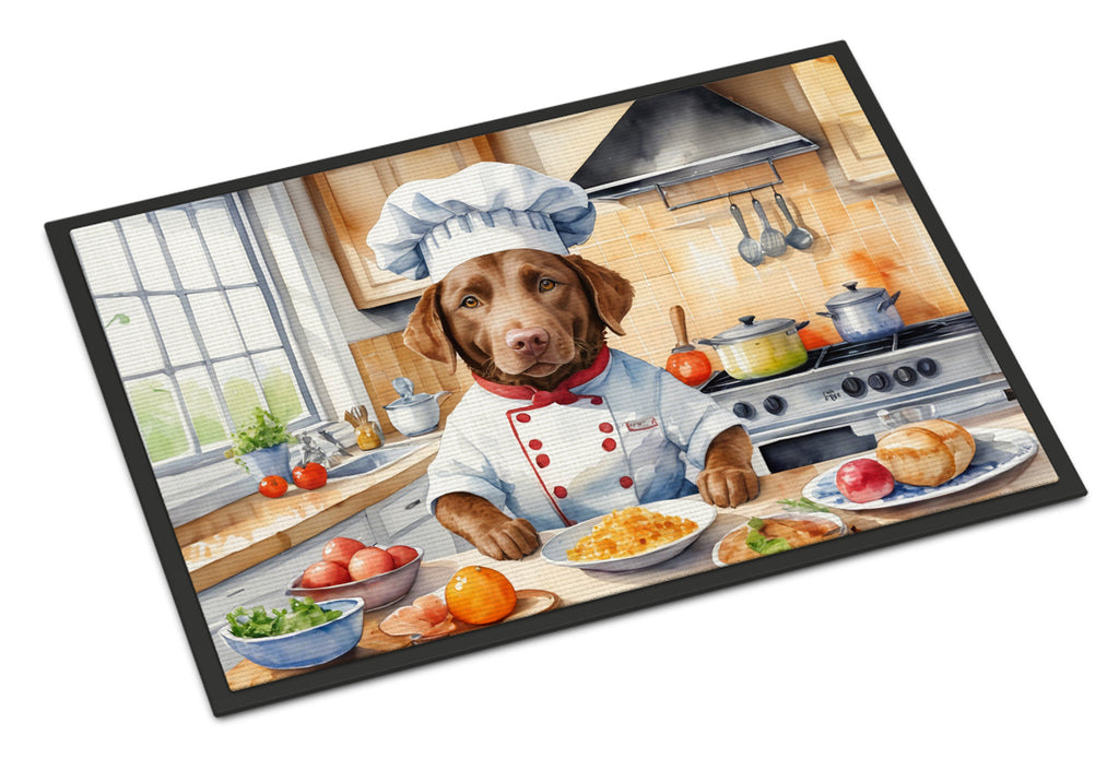 Chesapeake Bay Retriever The Chef Doormat Indoor Outdoor 24H X 36W Front Door Mat Rugs for Entryway, Non Slip Washable Low Pile,