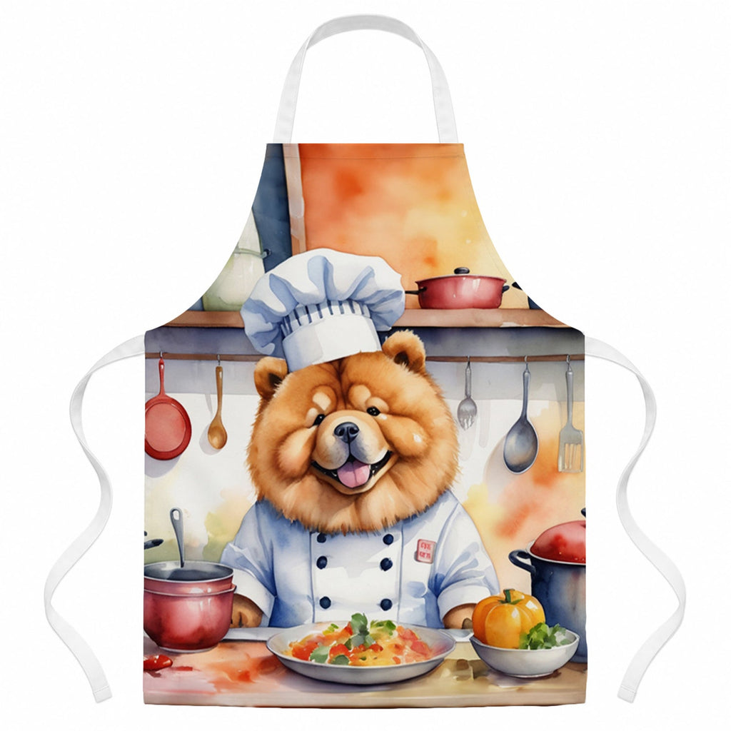 Chow Chow The Chef Apron Cooking Kitchen Server Baking Crafts Gardening for Adult Women Men, Unisex, Large, Multicolor