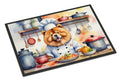 Chow Chow The Chef Doormat Indoor Outdoor 18H X 27W Front Door Mat Rugs for Entryway, Non Slip Washable