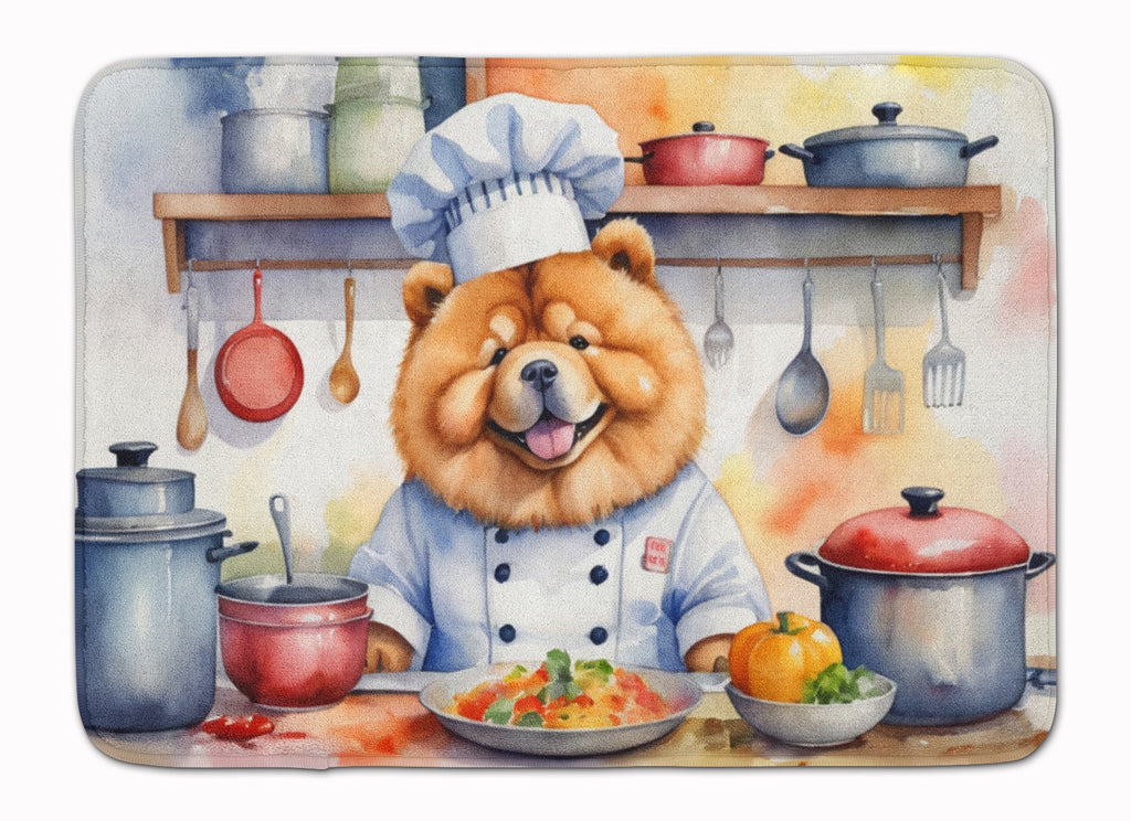 Chow Chow The Chef Memory Foam Kitchen Mat Machine Washable Anti-Fatigue Cushion Comfort Bath or Kitchen Rug