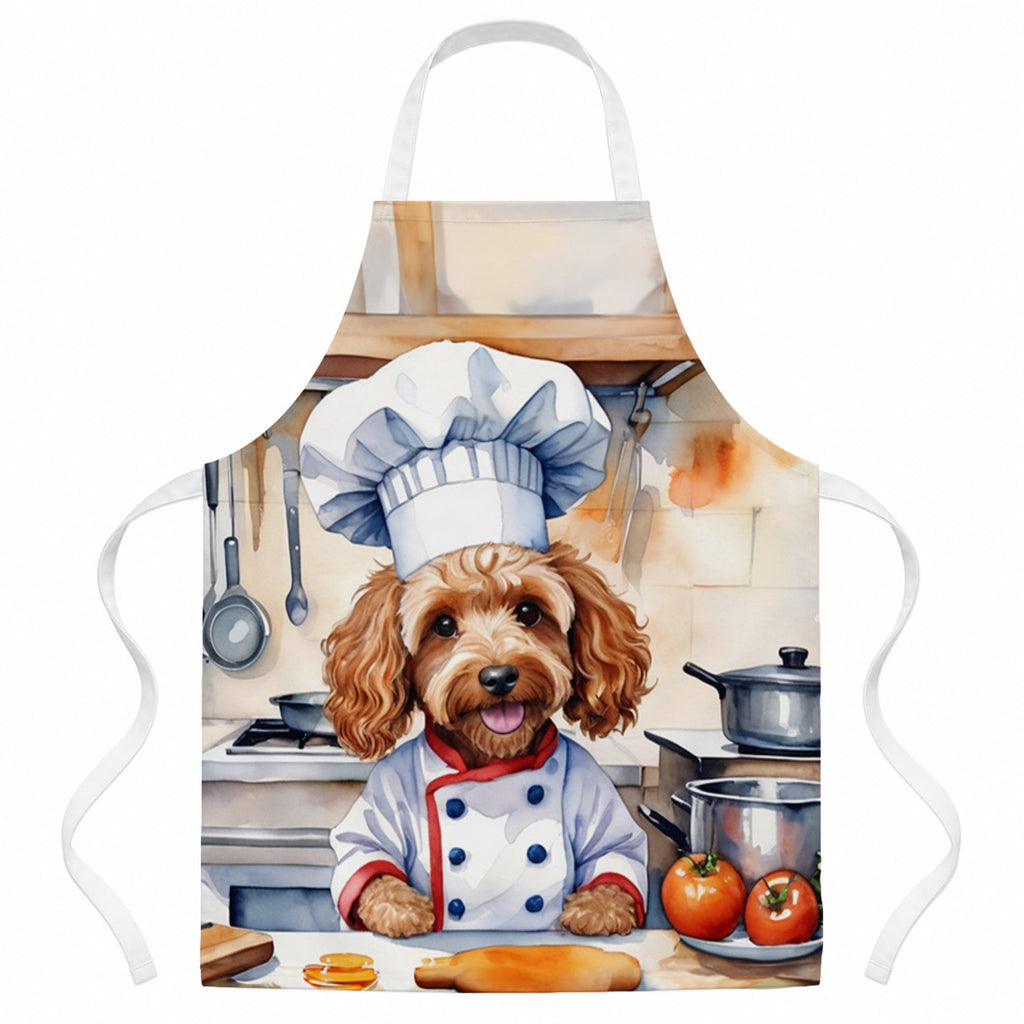 Cockapoo The Chef Apron Cooking Kitchen Server Baking Crafts Gardening for Adult Women Men, Unisex, Large, Multicolor