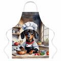 Dachshund The Chef Apron Cooking Kitchen Server Baking Crafts Gardening for Adult Women Men, Unisex, Large, Multicolor