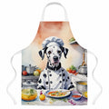 Dalmatian The Chef Apron Cooking Kitchen Server Baking Crafts Gardening for Adult Women Men, Unisex, Large, Multicolor