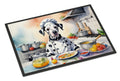 Dalmatian The Chef Doormat Indoor Outdoor 18H X 27W Front Door Mat Rugs for Entryway, Non Slip Washable