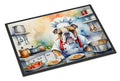 English Bulldog The Chef Doormat Indoor Outdoor 18H X 27W Front Door Mat Rugs for Entryway, Non Slip Washable