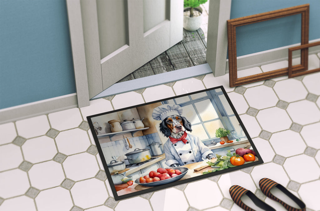 English Setter The Chef Doormat Indoor Outdoor 18H X 27W Front Door Mat Rugs for Entryway, Non Slip Washable