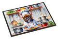 French Bulldog The Chef Doormat Indoor Outdoor 24H X 36W Front Door Mat Rugs for Entryway, Non Slip Washable Low Pile,