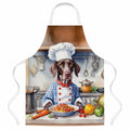 German Shorthaired Pointer The Chef Apron Cooking Kitchen Server Baking Crafts Gardening for Adult Women Men, Unisex, Large, Multicolor