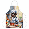 German Wirehaired Pointer The Chef Apron Cooking Kitchen Server Baking Crafts Gardening for Adult Women Men, Unisex, Large, Multicolor