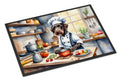 German Wirehaired Pointer The Chef Doormat Indoor Outdoor 24H X 36W Front Door Mat Rugs for Entryway, Non Slip Washable Low Pile,