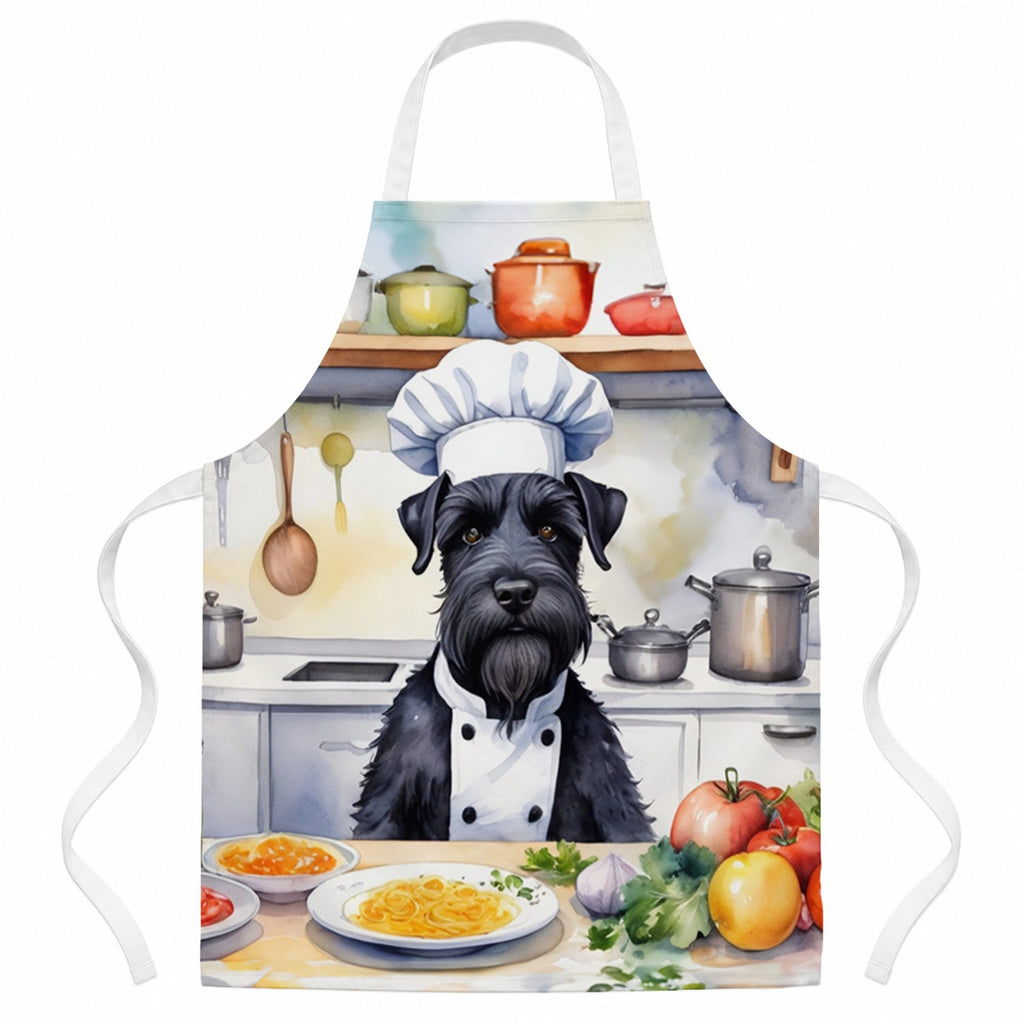 Giant Schnauzer The Chef Apron Cooking Kitchen Server Baking Crafts Gardening for Adult Women Men, Unisex, Large, Multicolor