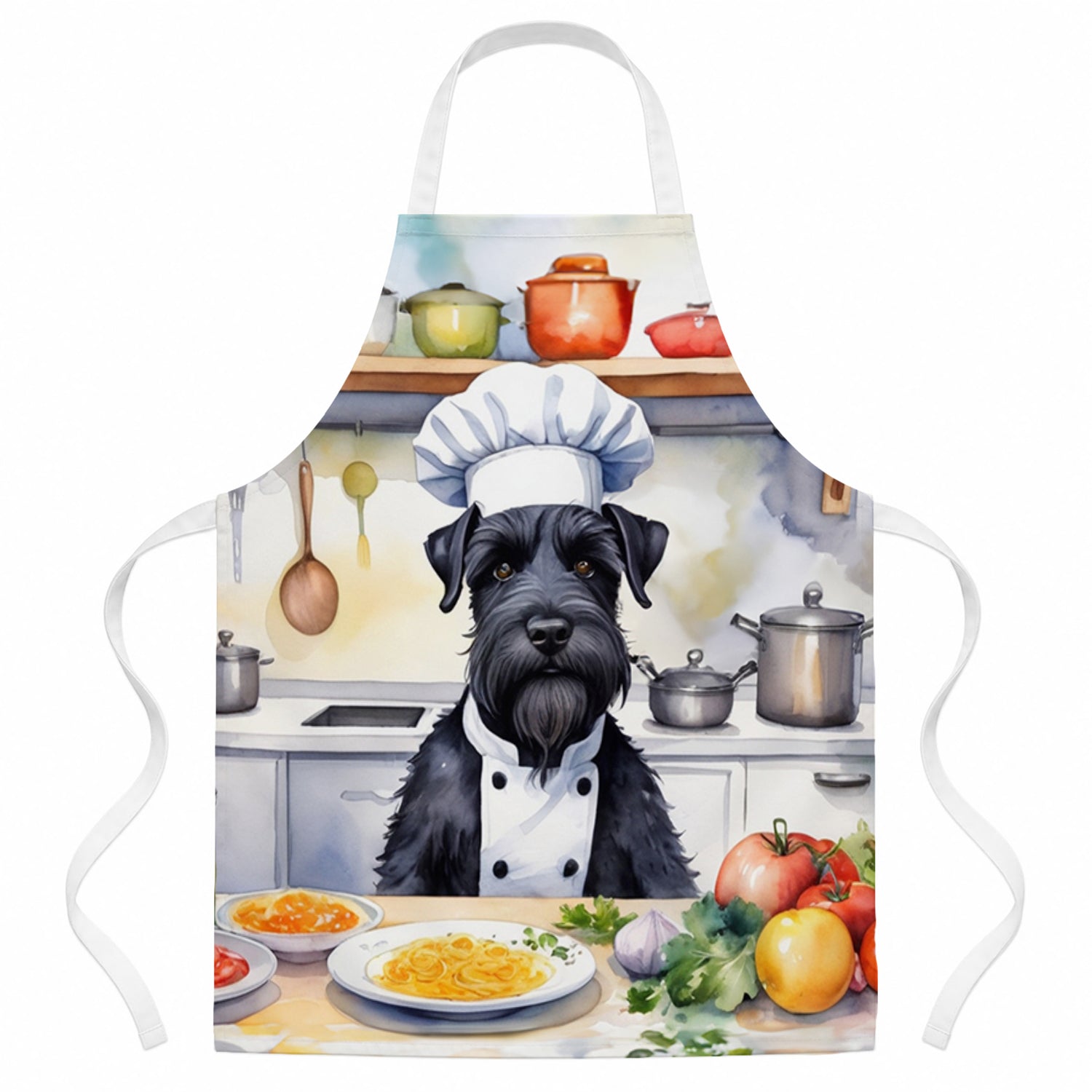 Giant Schnauzer The Chef Apron Cooking Kitchen Server Baking Crafts Gardening for Adult Women Men, Unisex, Large, Multicolor