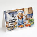 Golden Retriever The Chef Greeting Cards Pack of 8 Blank Cards with Envelopes Whimsical A7 Size 5x7
