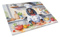 Gordon Setter The Chef Cutting Board Tempered Glass Kitchen Cutting Surface, Heat Resistant Chopping, Non-Slip Feet, Food Prep & Serving