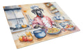Great Dane The Chef Cutting Board Tempered Glass Kitchen Cutting Surface, Heat Resistant Chopping, Non-Slip Feet, Food Prep & Serving