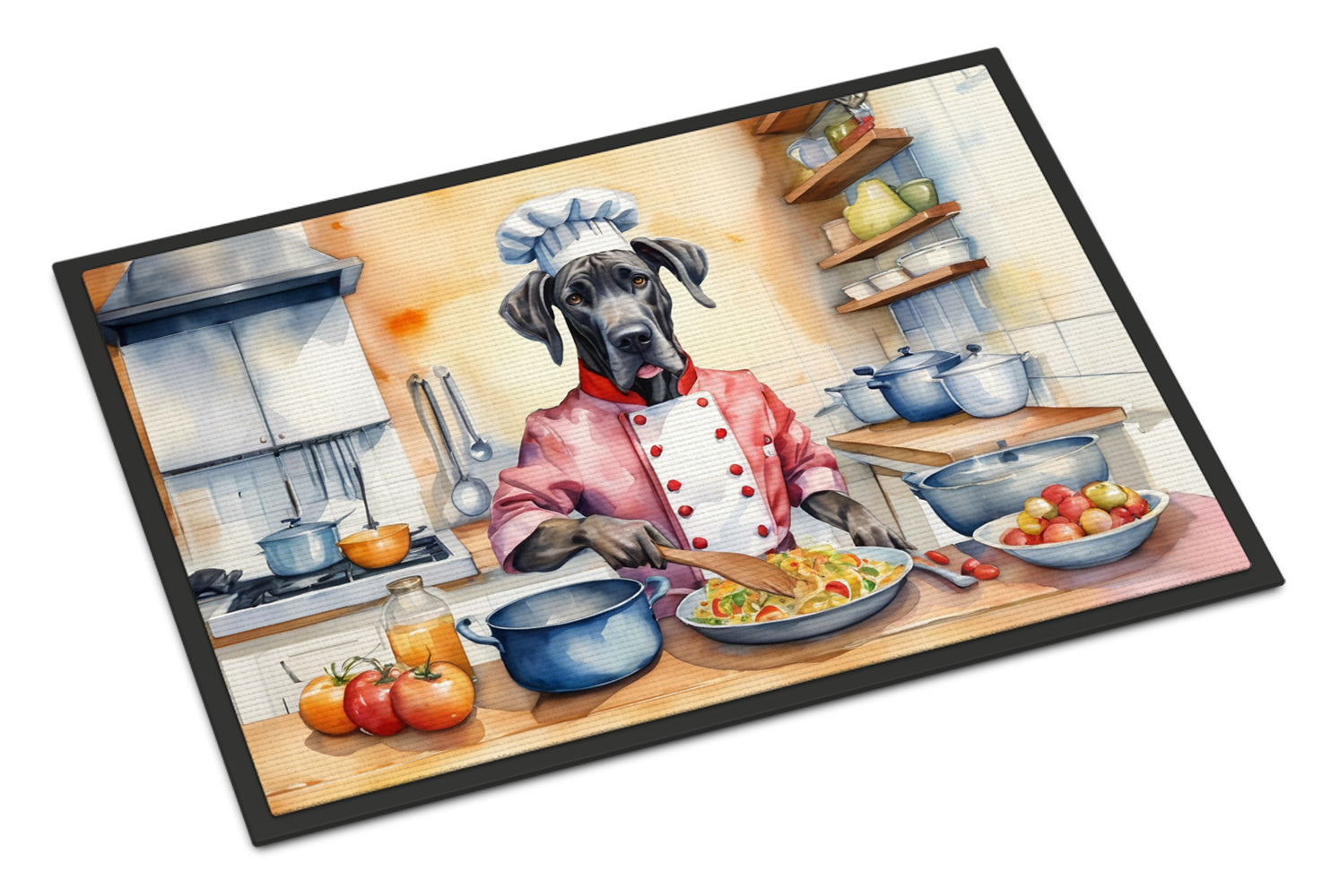 Great Dane The Chef Doormat Indoor Outdoor 18H X 27W Front Door Mat Rugs for Entryway, Non Slip Washable