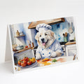 Great Pyrenees The Chef Greeting Cards Pack of 8 Blank Cards with Envelopes Whimsical A7 Size 5x7