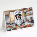 Greater Swiss Mountain Dog The Chef Greeting Cards Pack of 8 Blank Cards with Envelopes Whimsical A7 Size 5x7