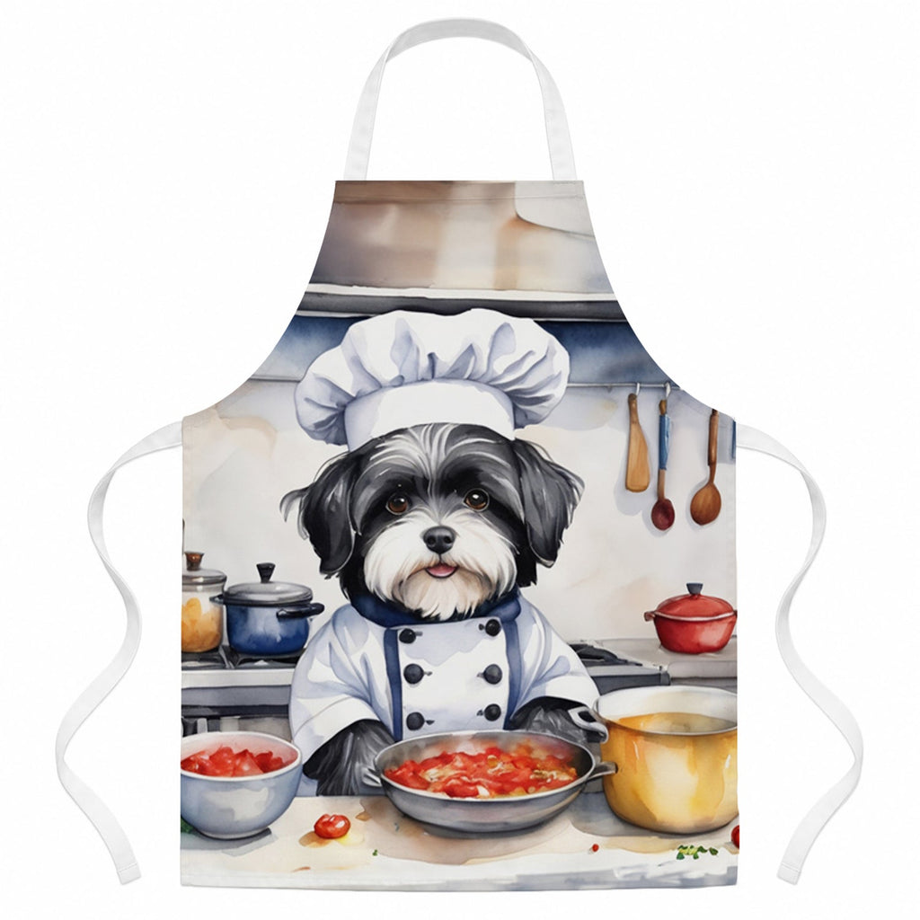 Havanese The Chef Apron Cooking Kitchen Server Baking Crafts Gardening for Adult Women Men, Unisex, Large, Multicolor