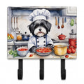 Havanese The Chef Leash or Key Holder Wall Hooks, Coat Rack Wall Mount, for Hanging Keys, Towels, Aprons, Leashes