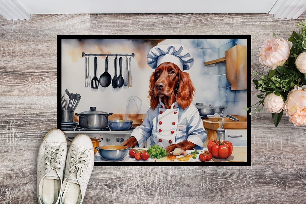 Irish Setter The Chef Doormat Indoor Outdoor 18H X 27W Front Door Mat Rugs for Entryway, Non Slip Washable