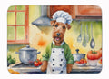 Irish Terrier The Chef Memory Foam Kitchen Mat Machine Washable Anti-Fatigue Cushion Comfort Bath or Kitchen Rug