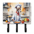 Italian Greyhound The Chef Leash or Key Holder Wall Hooks, Coat Rack Wall Mount, for Hanging Keys, Towels, Aprons, Leashes