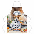 Jack Russell Terrier The Chef Apron Cooking Kitchen Server Baking Crafts Gardening for Adult Women Men, Unisex, Large, Multicolor