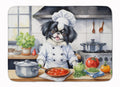 Japanese Chin The Chef Memory Foam Kitchen Mat Machine Washable Anti-Fatigue Cushion Comfort Bath or Kitchen Rug