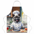 Keeshond The Chef Apron Cooking Kitchen Server Baking Crafts Gardening for Adult Women Men, Unisex, Large, Multicolor