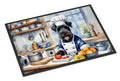 Kerry Blue Terrier The Chef Doormat Indoor Outdoor 18H X 27W Front Door Mat Rugs for Entryway, Non Slip Washable
