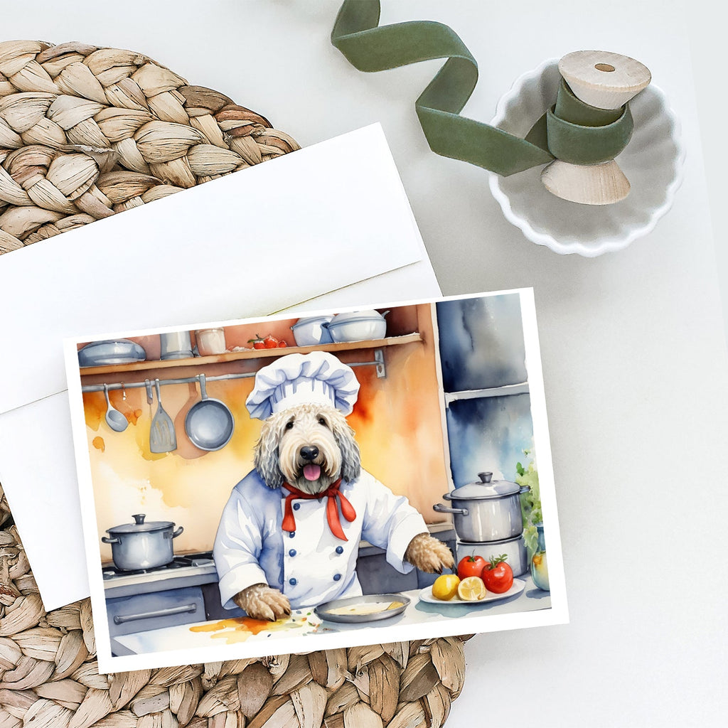 Komondor The Chef Greeting Cards Pack of 8 Blank Cards with Envelopes Whimsical A7 Size 5x7