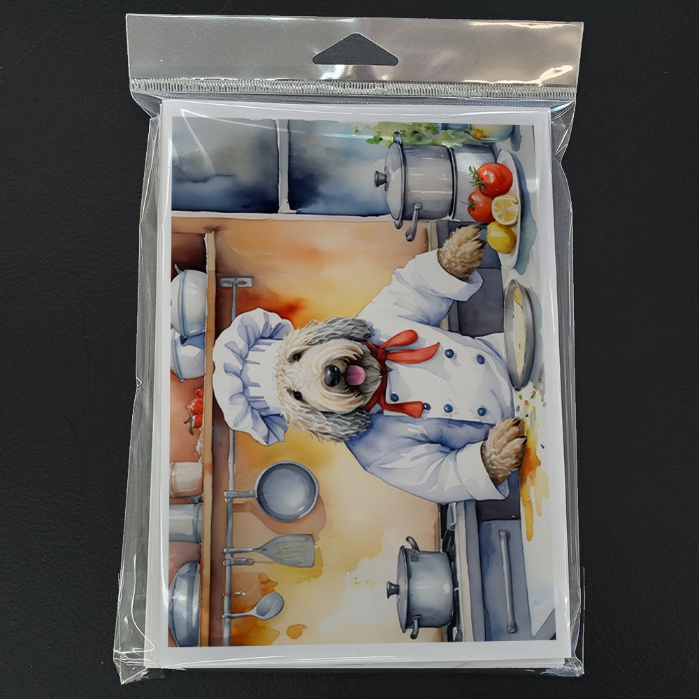 Komondor The Chef Greeting Cards Pack of 8 Blank Cards with Envelopes Whimsical A7 Size 5x7