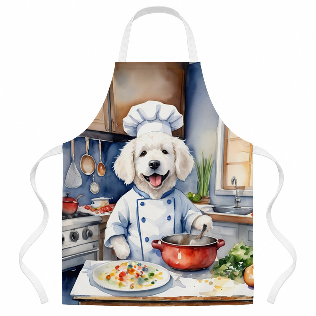 Kuvasz The Chef Apron Cooking Kitchen Server Baking Crafts Gardening for Adult Women Men, Unisex, Large, Multicolor
