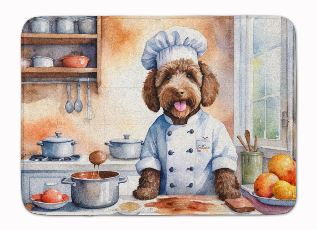 Labradoodle The Chef Memory Foam Kitchen Mat Machine Washable Anti-Fatigue Cushion Comfort Bath or Kitchen Rug