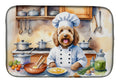 Labradoodle The Chef Dish Drying Mat Absorbent Dish Drying Mat Pad for Kitchen Counter Dish Drainer Mat for Countertop, 14 x 21", Multicolor