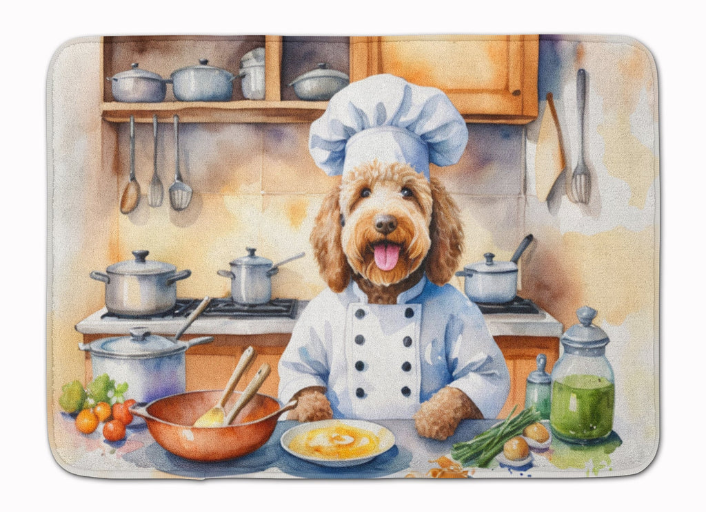 Labradoodle The Chef Memory Foam Kitchen Mat Machine Washable Anti-Fatigue Cushion Comfort Bath or Kitchen Rug